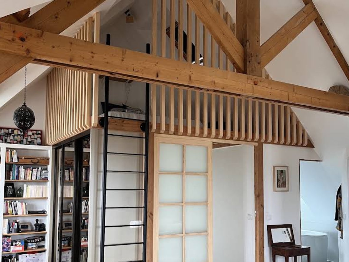 Mezzanines, garde-corps et trémies — Atelier Arba, charpentier au Hézo